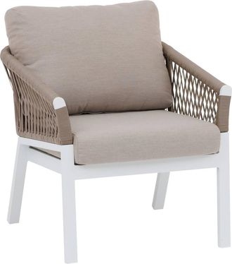 Hesperide Hesperide - Silla De Jard&iacute;n Oriengo Taupe Y Blanco - Hesp&eacute;ride