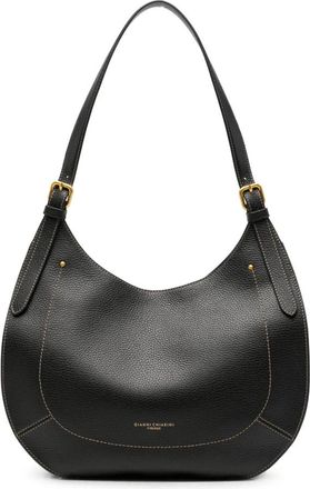 Gianni Chiarini Gabry Leren Schoudertas - Dames - Schoudertassen - Zwart - ONE Size - Leer - Tassen