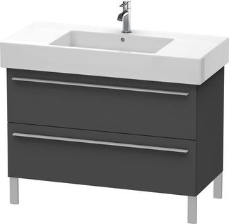 Duravit Duravit X-large Mueble De Pared 6544, 2 Extra&iacute;bles, 1000mm Para Vero 032910 (sin Pulir), Color (frente/cuerpo): Grafito Mate Decoraci&oacute;n - Xl654404949