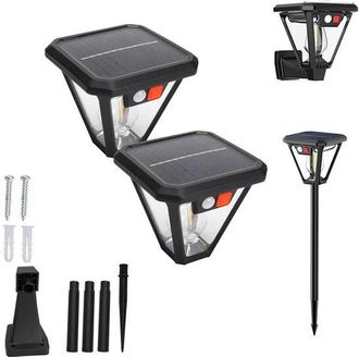 OEM Paquete De 2 Luces Solares De Pared, 3 Configuraciones, Encendido Autom&aacute;tico Al Anochecer Y Al Amanecer, Resistente Al Agua, Garaje Y Cobertizo