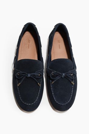 H&M Bootsschuhe aus Leder - Blue