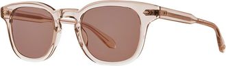 Garrett Leight SHERWOOD SUN SHCR/PRDW Mens Sunglasses Pink Size 47