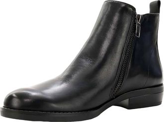 David Tate Womens Cubana Ankle Boots In Black Nappa Leather