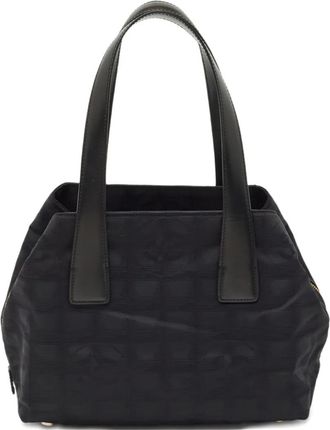 Chanel Travel Line boekentas met logo-reliëf - Zwart