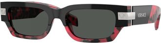 Versace Mens 53mm Black Sunglasses