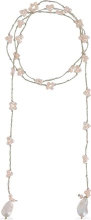 Mela embellished necklace - Zilver