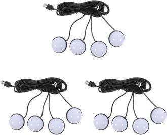 OEM Juego De 3 L&aacute;mparas De Abs Para Iluminaci&oacute;n Decorativa Usb, 4 En 1
