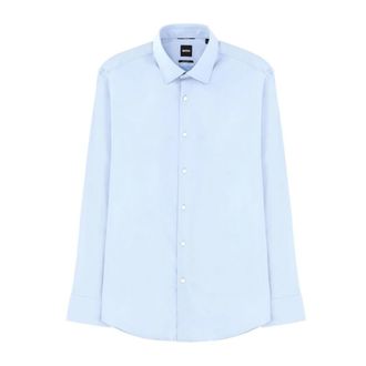 HUGO BOSS Regular-fit overhemd in performance-stretch twill - Heren - Zakelijke Overhemden - Blauw - 2XL - Overhemden