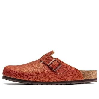 Birkenstock Boston Horween Embossed Natural Horween Leather Ginger Brown 1022371