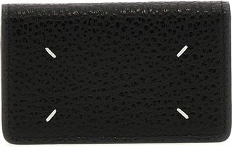Maison Margiela Four Stitches Card Holder - unisex - Portefeuilles - Zwart - ONE Size - Leer - Accessoires