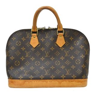 Louis Vuitton Alma Handbag Monogram Canvas Brown Canvas Handbag (Pre-Owned)