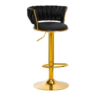 OEM Taburete De Bar Rico Qs-b313a De Terciopelo Negro