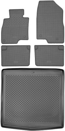 OEM Set Di Tappetini In Gomma Per Auto E Tappetino Per Bagagliaio Per Mazda 3 Iii Sedan Dal 2013 Al 2019