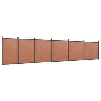 Berkfield Home Fence Panel Brown 1045x186 cm WPC