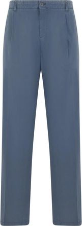 Fedeli Chino Broeken - Heren - Chinos - Blauw - 5XL - Katoen - Broeken