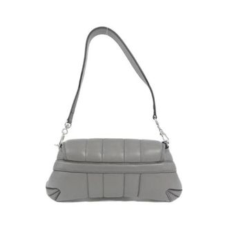 Gucci Pre-owned Quilted Leather Shoulder Bag - Dames - Pre-owned - Grijs - Maat: ONE Size Leer