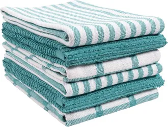 KAF Home Kaf Home Premium Flat & Terry Kitchen Towel Set Of 6