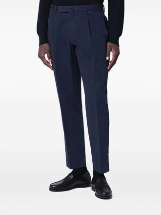 Santaniello pleat-detail trousers - Blue
