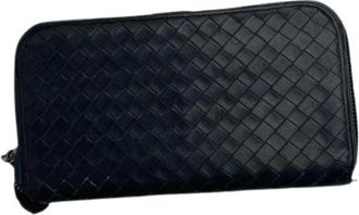 Bottega Veneta Pre-owned Wallets, female, Black, Size: ONE SIZE Pre-owned Leather Wallet