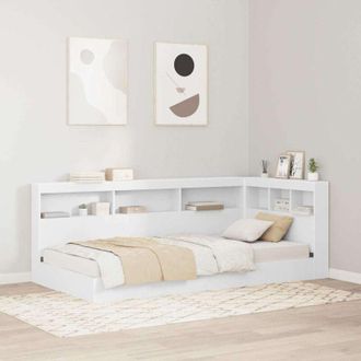 vidaXL Cabecera De Almacenamiento Blanco 100 Cm Madera Contrachapada Vidaxl