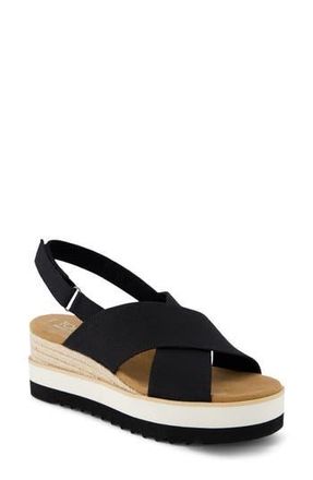 Toms Diana Crossover Sandal in Black at Nordstrom Rack, Size 8.5