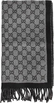 Gucci GG Jacquard Wool Scarf