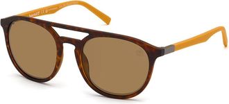 Timberland TB9199 Polarized 52H Mens Sunglasses Tortoiseshell Size 56