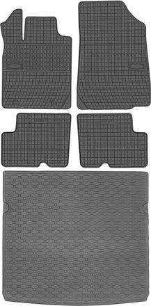 OEM Juego De Alfombrillas De Goma Para Dacia Duster I Suv De 2010-2013 + Alfombrilla Para El Maletero