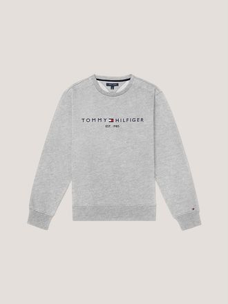 Tommy Hilfiger Mens Hilfiger Stripe Sweatshirt - Grey - XXL