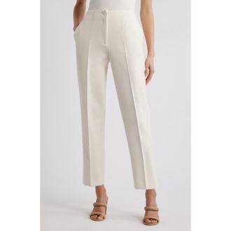 BOSS Tetisa Slim Fit Pants in Soft Cream at Nordstrom Rack, Size 14