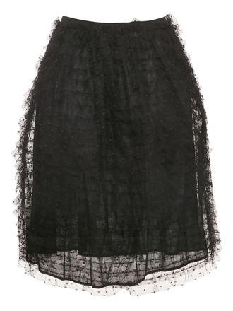 Valentino tulle layered skirt - Black