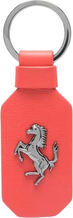Ferrari Portachiavi Prancing Horse in pelle - Rosso