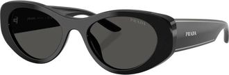 Prada PR D23Su Zonnebril - Dames - Accessoires - Zwart - Maat: 53 MM Polyamide