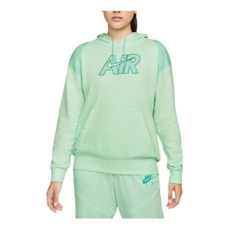 Nike (WMNS) Nike Air Sportswear Hoodie Green White DM6060-394