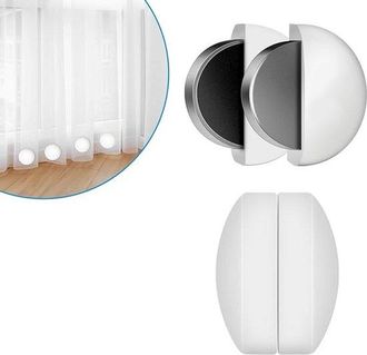 OEM Pesas Para Cortinas De Ducha, 2 Pares, Pesas Extrafuertes, Pesas Impermeables Para Manteles De Exterior, 4 Cm De Di&aacute;metro, Blancas