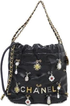 Chanel Pre-owned Borsa a Spalla 22 Line in Pelle dAgnello - - Pre-owned - Donna - Nero - ONE SIZE