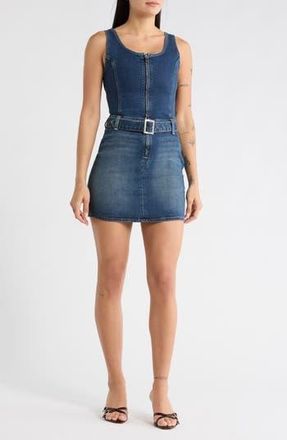 Desigual Belted Denim Minidress in Dark Blue at Nordstrom Rack, Size X-Large