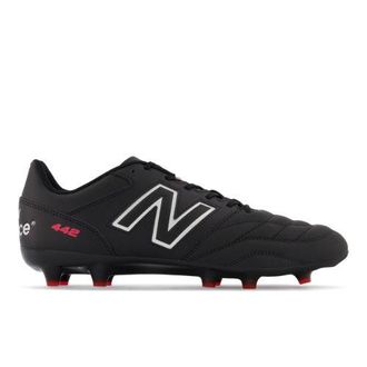 New Balance Hombre 442 V2 TEAM FG en Negro/Blanco, Cuero, Talla 42.5