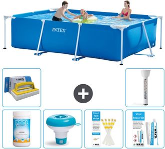 Intex Piscina Con Estructura Rectangular - 300x200x75 Cm - 7-piezas S21255
