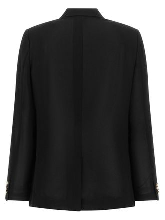 Comme Des Gar&ccedil;ons Jewel Button Blazer - Black