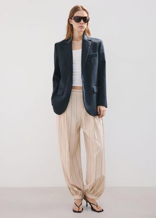 Mango Blazer dritto tasche falda navy - Donna - XXS - MANGO