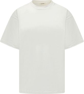 A Paper Kid White Solid T-Shirt