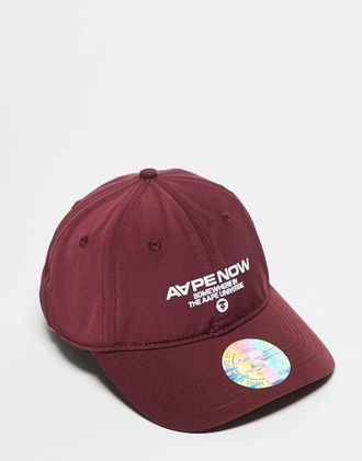 Aape By A Bathing Ape Aape by A Bathing Ape - Cappellino bordeaux con logo-Rosso
