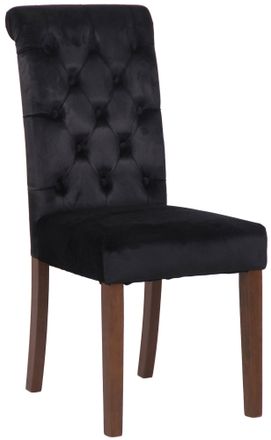 Clp Silla De Comedor Lisburn Negro Terciopelo