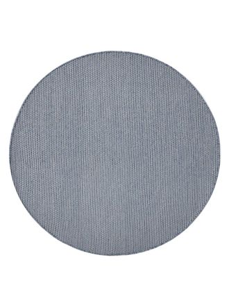 benuta Alfombra de lana azul &oslash; 150 cm redondo