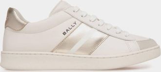 Bally Thiago-W Leather Low-Top Sneakers, Brand Size 40 ( US Size 9.5 )