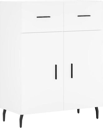 vidaXL Aparador de madera de ingeniería blanco 69,5x34x90 cm Vidaxl