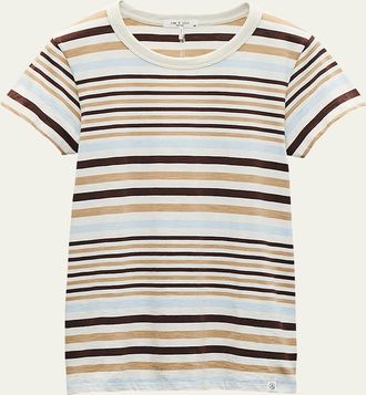Rag & Bone The Slub Striped Tee