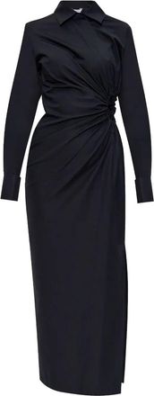 Max Mara Etere Cut Out Popeline Dress