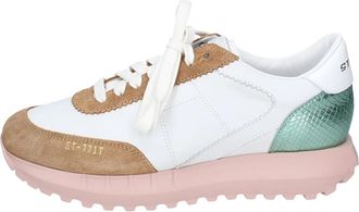 Stokton Leather Sneakers - Dames - Sneakers - Wit - 37 EU - Leer - Schoenen
